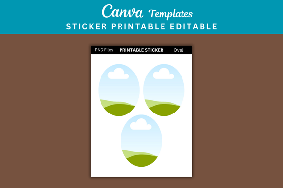 5 Oval Sticker Printable Templates: Instant Design Solutions