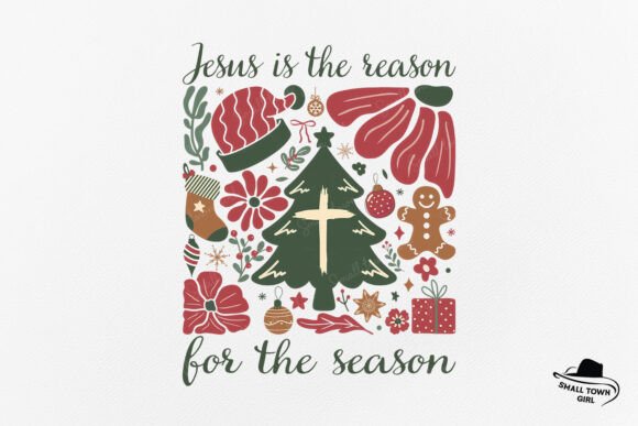 Boho Floral Christmas Jesus Christian: A Designer's Guide