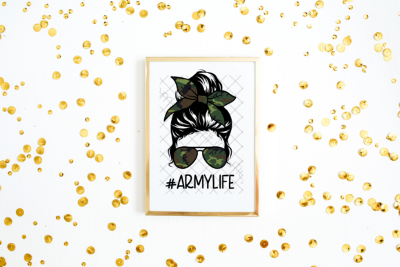 Celebrating Military Pride: Army Life & Messy Bun Designs