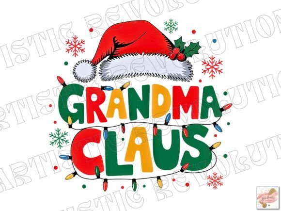 Christmas Grandma Santa Christmas PNG: A Designer's Festive Asset