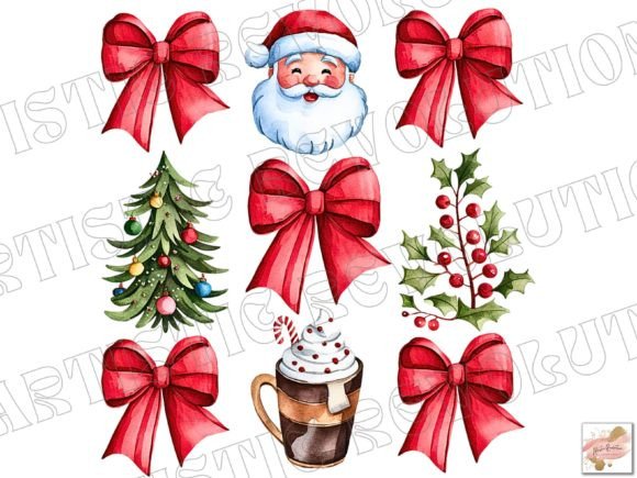 Elevate Your Holiday Projects with Christmas Clipart Coquette Christmas Png