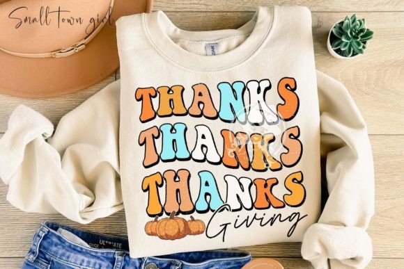 Retro Thanksgiving Fall Sublimation PNG for Creative Design