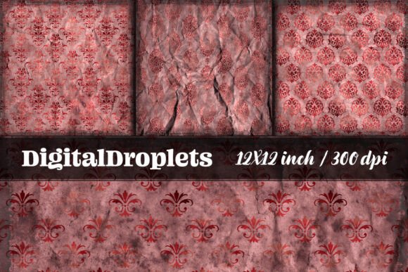 Timeless Elegance: Vintage Damask Scrapbook Vol. 8