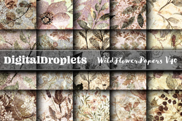 Wild Flowers Papers Vol. 40: A Textured Collection for Design