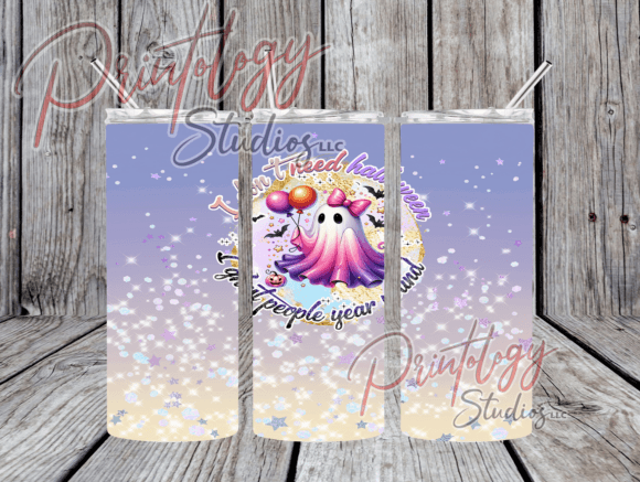 Year-Round Spooky Style: The I Ghost People Tumbler Wrap